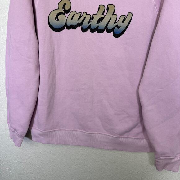 Wildfox Sommer Sweatshirt Womens Large Earthy Crewneck Oversize Pastel Cozy Soft - Picture 7 of 11